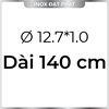 Ống Inox Tròn 304 phi 12.7 mm, Độ dày 1.0 mm