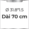 Ống Inox Tròn 304 phi 31.8 mm, Độ dày 1.5 mm