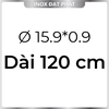 Ống Inox Tròn 304 phi 15.9 mm, Độ dày 0.9 mm