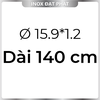 Ống Inox Tròn 304 phi 15.9 mm, Độ dày 1.2 mm