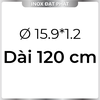 Ống Inox Tròn 304 phi 15.9 mm, Độ dày 1.2 mm