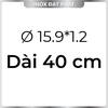 Ống Inox Tròn 304 phi 15.9 mm, Độ dày 1.2 mm