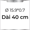 Ống Inox Tròn 304 phi 15.9 mm, Độ dày 0.7 mm