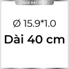 Ống Inox Tròn 304 phi 15.9 mm, Độ dày 1.0 mm