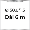 Ống Inox Tròn 304 phi 50.8 mm, Độ dày 1.5 mm