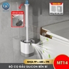 Cọ chà vệ sinh bồn cầu cán dài silicon gắn tường MT14 + tặng kèm kẹp gắp lông tóc