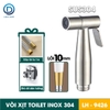 Bộ vòi xịt vệ sinh, vòi xịt toilet LD-9426 với đầu xịt inox 304 kết hợp dây dẫn lõi to 10mm giúp tăng lưu lượng nước