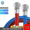Ống dẫn nước nóng lạnh, ống nối cho bồn lavabo, bồn vệ sinh, máy giặt, máy nóng lạnh, inox 304 uốn cong tùy ý
