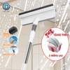 Cây lâu kính C10, lau cửa sổ kính kết hợp gạt nước và chà bùi bẩn + Tặng kèm 2 miếng lau thay thế