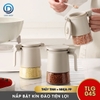 Hủ đựng gia vị cao cấp 350ml TLG-045 nắp bật có ron su dày đậy kín tuyệt đối, viên hút ẩm giữ cho gia vị khô ráo