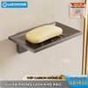 Khay đựng xà bông cục dán tường LD-1937 , khay đựng xà phòng có lỗ thoát nước thép carbon chống gỉ