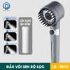 Vòi lá sen, vòi hoa sen kèm bộ lọc cao cấp LD-9010, 3 chế độ nước kèm nút gạt khóa nước tiện lợi