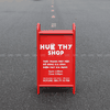 Standee Sắt Chữ A Ngoài Trời 83x45cm Khung Sắt Mạ Kẽm In UV