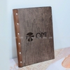 Menu Gỗ Vít Đồng Kết Hợp Da Bò - Luxi Decor