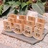 Thẻ Bàn Gỗ Đế Tròn - Khắc Logo Theo Yêu Cầu - Luxi Decor