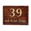 BẢNG SỐ NHÀ / BIỂN SỐ NHÀ BẰNG GỖ SANG TRỌNG, VINTAGE - LUXI DECOR