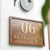 BẢNG SỐ NHÀ / BIỂN SỐ NHÀ BẰNG GỖ SANG TRỌNG, VINTAGE - LUXI DECOR