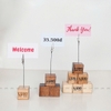 Đế Gỗ Kẹp Tên Bánh, Hình Ảnh, Tên Sản Phẩm - Có Khắc Logo - Luxi Decor