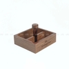 [ NEW ] Khay Gỗ 2 Ngăn - Đựng Gia Vị - Luxi Decor