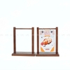 MENU GIÁ TREO ĐẾ BẰNG BỎ VỪA GIẤY A4, A5, A6 - KHẮC LOGO -  LUXI DECOR