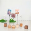 Đế Gỗ Kẹp Tên Bánh, Hình Ảnh, Tên Sản Phẩm - Có Khắc Logo - Luxi Decor