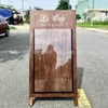 Standee Gỗ Mặt Mica - In Logo Theo Nội Dung Yêu Cầu - Luxi Decor