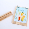 MENU GỖ SIZE A4, A5 KHOEN TRÒN CÓ ĐẾ GỖ SỒI, MENU DÀY 1CM - LUXI DECOR