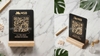 Bảng Mã Qr Chất Liệu Mica Đen - In Mã Qr Theo Yêu Cầu - Luxi Decor