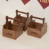 KHAY GỖ ĐỰNG GIA VỊ 1 NGĂN - 3 NGĂN [FREE KHẮC LOGO] - LUXI DECOR