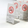 THẺ BÀN INOX THÔNG BÁO '' CẤM HÚT THUỐC'' - LUXI DECOR