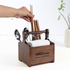 KHAY GỖ ĐỰNG GIA VỊ 1 NGĂN - 3 NGĂN [FREE KHẮC LOGO] - LUXI DECOR