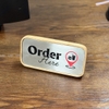 Bảng Gỗ Order Here, Bảng Trang Trí Tại Quầy, Inox 304 - Luxi Decor