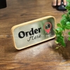 Bảng Gỗ Order Here, Bảng Trang Trí Tại Quầy, Inox 304 - Luxi Decor