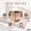 MENU GỖ MAY DA BÒ THẬT 100% - LUXI DECOR