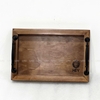 Khay Gỗ Chữ Nhật Có Tay Cầm Kim Loại - Luxi Decor