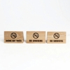 BẢNG CẤM HÚT THUỐC/ NO SMOKING - MẪU TAM GIÁC - LUXI DECOR