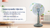 Quạt cây Senko 3 cánh L1638 47W kem cốm