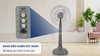 Quạt đứng Senko 3 cánh DH1600 47W cốm