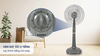 Quạt đứng Senko 3 cánh DH1600 47W cốm