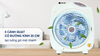 Quạt bàn Senko BD230 xám