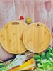 Thớt tre tròn trung KT 2525 Và KT 2828 (Có khe rãnh)