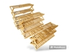 KỆ GIÀY TẦNG (3-4-5 Tầng) Dài ngang 81cm, Mỗi đợt cao 20cm