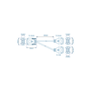 1.04.0076.00002 | Ixxat CAN Y-Cable D-Sub 9 (210 cm) | Aucontech Vietnam
