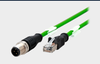 Cable: 10/100 Mbps RJ45 to M12 1 mét