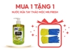 Nước Rửa Tay Dưỡng Ẩm Mr.Fresh 500Ml Hương Táo/Trà Xanh/Cam Quế/Chanh Xả/Coffee Tặng Găng Tay Cao Su (Chai)