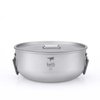 Nồi Keith Titanium Casserole quai gập, chụp thẳng nền trắng