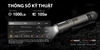ACEBEAM POKELIT AA Đèn Pin Cắm Trại Độ Sáng 1000lm Chiếu Xa 105m Pin 14500 Ánh Sáng Trắng