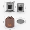 Bếp Củi Mini Mang Đi Cắm Trại Titanium Naturehike