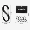 BlackDog BD-ZPPJ003 Bộ 4 móc carabiner chữ S