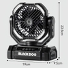 Blackdog Quạt Sạc Cắm Trại 10,000mAh Kiêm Đèn CBD2550ZM038